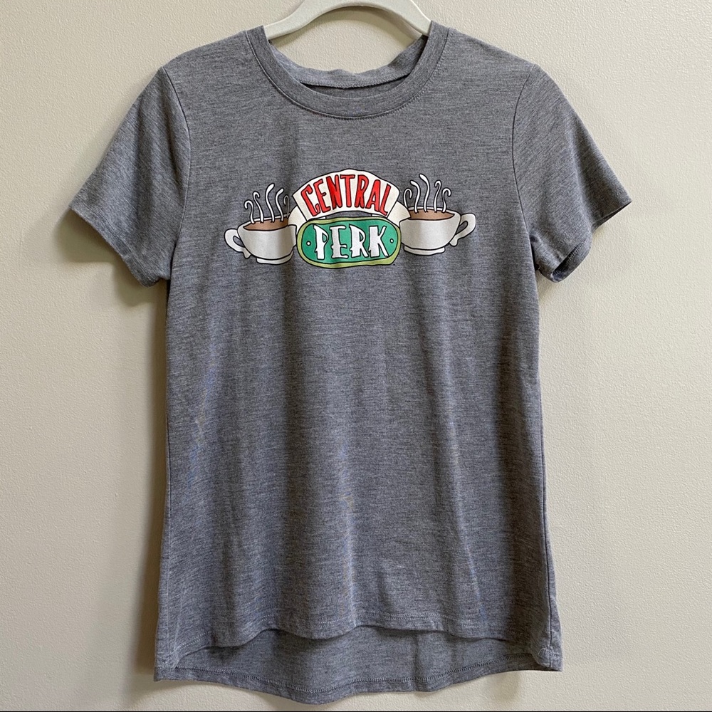 FRIENDS Central Perk Graphic Grey T-Shirt Size Small